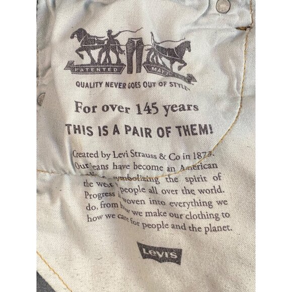 Levi's 512 Slim Taper Jeans Medium Wash Blue Denim Distressed Men's Size 32x29 - Picture 7 of 13